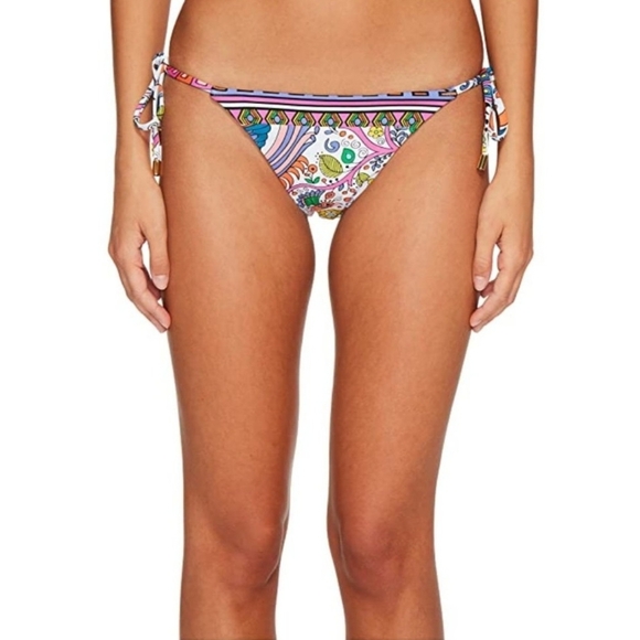 Trina Turk Jungle Beach Tie Side Pant Bikini Bottoms - Picture 11 of 16